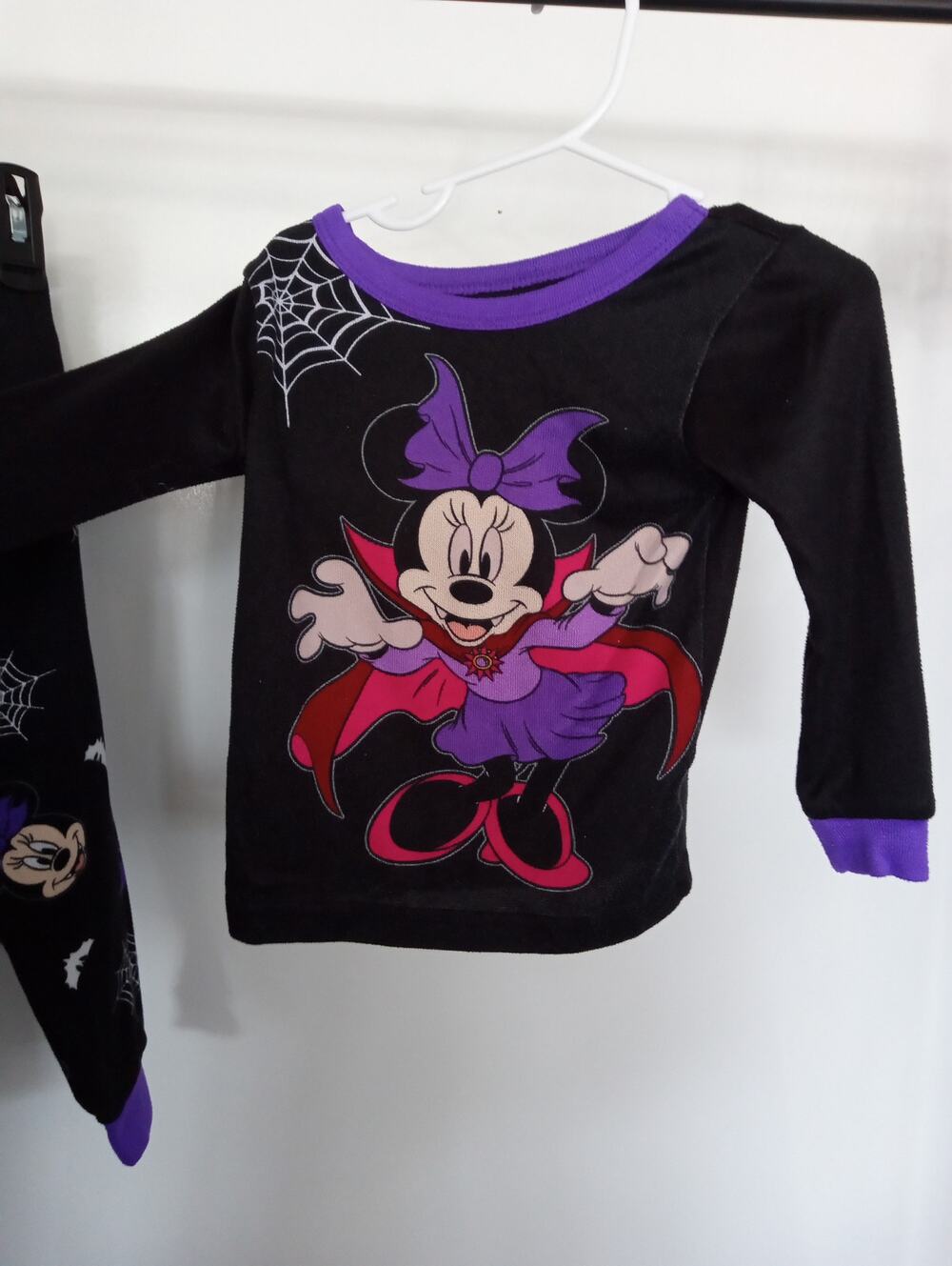 Minnie Mouse Halloween Pajamas PJs 2 pc set Sz 4